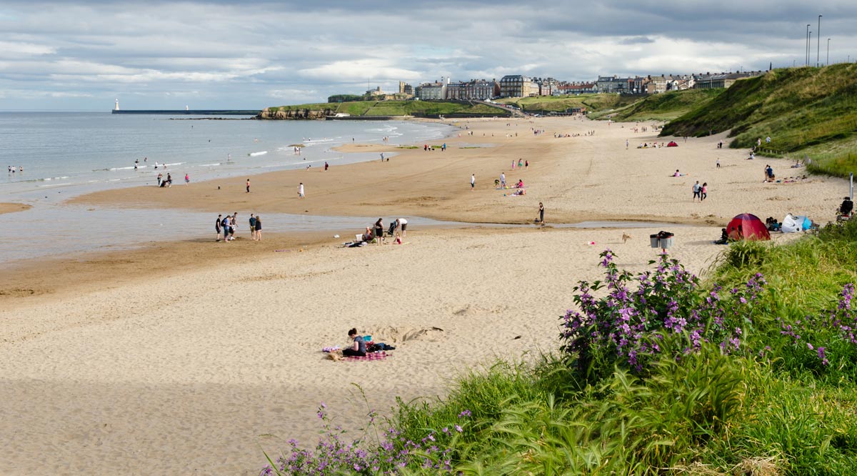 Tynemouth Long Sands looking towards harbour