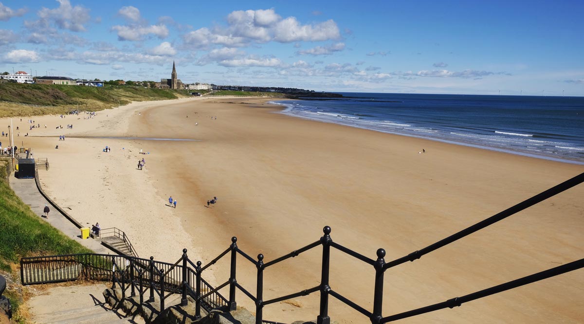 Tynemouth Long Sands next to the club